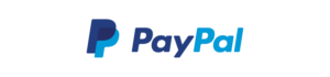 PayPal logo featuring a stylized, overlapping "P" in shades of blue, followed by the word "PayPal" in a bold, modern font. The letters transition from dark blue to a lighter blue. The logo is set against a white background.