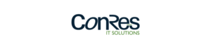 Logo featuring the word "ConRes" in dark blue and "IT Solutions" in green below it, set on a white background.