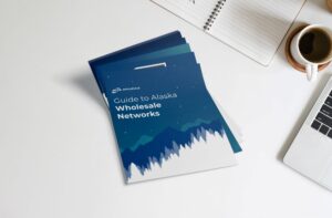 A group of blue brochures on a white surface.